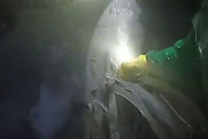 消防水池堵漏現場